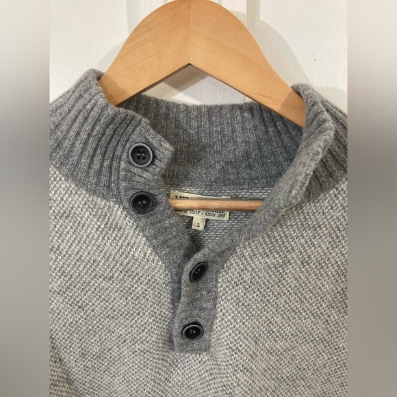 LUCA Nobili Made in Italy Wool blend sweater Large mock neck long sleeve - Picture 2 of 8